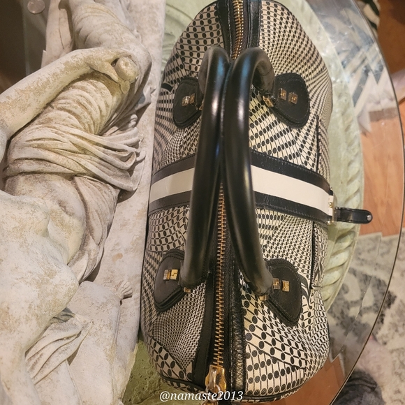 L.A.M.B. Gwen Stefani Samburu Speedy Satchel Leather Canvas Designer Celeb #33 - Picture 8 of 17